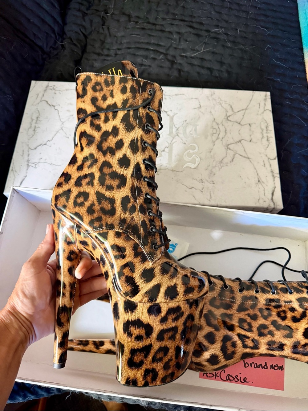 Empire Kicks Leopard Platform Booties - Leopard - Picture 3 of 4